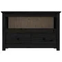 TV-Schrank aus massivem schwarzem Kiefernholz, 79 x 35 x 52 cm von vidaXL, TV-Möbel - Ref: Foro24-821501, Preis: 91,21 €, Rab...