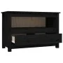 TV-Schrank aus massivem schwarzem Kiefernholz, 79 x 35 x 52 cm von vidaXL, TV-Möbel - Ref: Foro24-821501, Preis: 91,21 €, Rab...