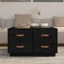 Couchtisch aus massivem Kiefernholz schwarz 80x80x45 cm von vidaXL, Couchtisch - Ref: Foro24-821521, Preis: 159,44 €, Rabatt: %