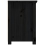 Mueble de TV de madera maciza de pino negro 79x35x52 cm de vidaXL, Muebles TV - Ref: Foro24-821501, Precio: 92,35 €, Descuent...