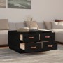 Couchtisch aus massivem Kiefernholz schwarz 80x80x45 cm von vidaXL, Couchtisch - Ref: Foro24-821521, Preis: 161,37 €, Rabatt: %