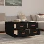 Couchtisch aus massivem Kiefernholz schwarz 80x80x45 cm von vidaXL, Couchtisch - Ref: Foro24-821521, Preis: 159,44 €, Rabatt: %