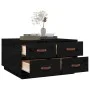 Solid black pine wood coffee table 80x80x45 cm by vidaXL, Coffee table - Ref: Foro24-821521, Price: 159,36 €, Discount: %