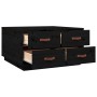 Couchtisch aus massivem Kiefernholz schwarz 80x80x45 cm von vidaXL, Couchtisch - Ref: Foro24-821521, Preis: 161,37 €, Rabatt: %