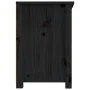 Solid black pine wood TV cabinet 114x35x52 cm by vidaXL, TV Furniture - Ref: Foro24-821506, Price: 115,77 €, Discount: %