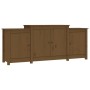 Honigbraunes Sideboard aus massivem Kiefernholz, 164 x 37 x 68 cm von vidaXL, Sideboards - Ref: Foro24-821495, Preis: 206,99 ...