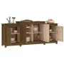 Honey brown solid pine wood sideboard 164x37x68 cm by vidaXL, Sideboards - Ref: Foro24-821495, Price: 204,43 €, Discount: %