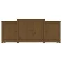 Honey brown solid pine wood sideboard 164x37x68 cm by vidaXL, Sideboards - Ref: Foro24-821495, Price: 204,43 €, Discount: %