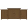 Honigbraunes Sideboard aus massivem Kiefernholz, 164 x 37 x 68 cm von vidaXL, Sideboards - Ref: Foro24-821495, Preis: 206,99 ...
