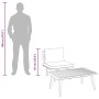 Set muebles de jardín 2 pzas con cojines madera maciza acacia