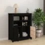 Sideboard aus massivem Kiefernholz schwarz 83x41,5x100 cm von vidaXL, Sideboards - Ref: Foro24-821516, Preis: 133,09 €, Rabat...