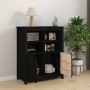 Solid black pine wood sideboard 83x41.5x100 cm by vidaXL, Sideboards - Ref: Foro24-821516, Price: 134,60 €, Discount: %