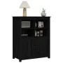 Sideboard aus massivem Kiefernholz schwarz 83x41,5x100 cm von vidaXL, Sideboards - Ref: Foro24-821516, Preis: 133,09 €, Rabat...