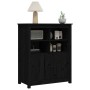 Solid black pine wood sideboard 83x41.5x100 cm by vidaXL, Sideboards - Ref: Foro24-821516, Price: 134,60 €, Discount: %