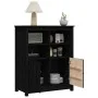 Sideboard aus massivem Kiefernholz schwarz 83x41,5x100 cm von vidaXL, Sideboards - Ref: Foro24-821516, Preis: 133,09 €, Rabat...