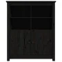 Sideboard aus massivem Kiefernholz schwarz 83x41,5x100 cm von vidaXL, Sideboards - Ref: Foro24-821516, Preis: 133,09 €, Rabat...