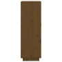 Botellero de madera maciza de pino marrón miel 45x34x100 cm