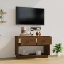 Honigbrauner TV-Schrank aus massivem Kiefernholz, 90 x 40 x 60 cm von vidaXL, TV-Möbel - Ref: Foro24-821525, Preis: 73,82 €, ...