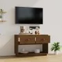 Mueble de TV madera maciza de pino marrón miel 90x40x60 cm de vidaXL, Muebles TV - Ref: Foro24-821525, Precio: 73,82 €, Descu...