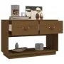 Mueble de TV madera maciza de pino marrón miel 90x40x60 cm de vidaXL, Muebles TV - Ref: Foro24-821525, Precio: 73,82 €, Descu...