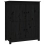 Aparador de madera maciza de pino negro 83x41,5x100 cm de vidaXL, Aparadores - Ref: Foro24-821511, Precio: 137,60 €, Descuent...