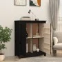Sideboard aus massivem schwarzem Kiefernholz, 83 x 41,5 x 100 cm von vidaXL, Sideboards - Ref: Foro24-821511, Preis: 115,77 €...