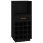 Solid black pine wood wine rack 45x34x100 cm by vidaXL, Wine and liquor cabinets - Ref: Foro24-821536, Price: 120,01 €, Disco...