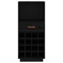 Solid black pine wood wine rack 45x34x100 cm by vidaXL, Wine and liquor cabinets - Ref: Foro24-821536, Price: 120,01 €, Disco...