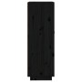 Solid black pine wood wine rack 45x34x100 cm by vidaXL, Wine and liquor cabinets - Ref: Foro24-821536, Price: 120,01 €, Disco...