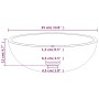 Lavabo de vidrio templado dorado 35x12 cm de vidaXL, Lavabos - Ref: Foro24-345258, Precio: 49,88 €, Descuento: %