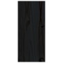 Botellero de madera maciza de pino negro 56x25x56 cm