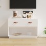 Mueble para TV madera maciza de pino blanco 90x40x60 cm de vidaXL, Muebles TV - Ref: Foro24-821523, Precio: 97,82 €, Descuent...
