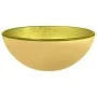 Tempered glass golden sink 30x12 cm by vidaXL, Sinks - Ref: Foro24-345259, Price: 60,45 €, Discount: %