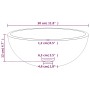 Waschbecken aus gehärtetem Goldglas 30x12 cm von vidaXL, Sinkt - Ref: Foro24-345259, Preis: 63,09 €, Rabatt: %