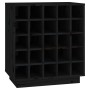 Botellero de madera maciza de pino negro 55,5x34x61 cm de vidaXL, Armarios para vino y licores - Ref: Foro24-821531, Precio: ...