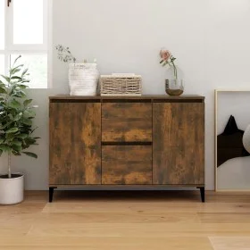 Sideboard aus geräuchertem Eichensperrholz, 104 x 35 x 70 cm von vidaXL, Sideboards - Ref: Foro24-815165, Preis: 93,22 €, Rab...