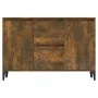 Aparador madera contrachapada color roble ahumado 104x35x70 cm de vidaXL, Aparadores - Ref: Foro24-815165, Precio: 93,21 €, D...
