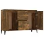 Aparador madera contrachapada color roble ahumado 104x35x70 cm de vidaXL, Aparadores - Ref: Foro24-815165, Precio: 93,21 €, D...