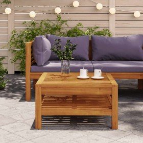 Mesa de centro de madera maciza de acacia 65x65x35 cm Mesa de centro de madera maciza de acacia 65x65x35 cm