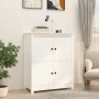 Sideboard aus massivem weißem Kiefernholz, 83 x 41,5 x 100 cm von vidaXL, Sideboards - Ref: Foro24-821508, Preis: 141,79 €, R...