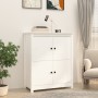 Solid white pine wood sideboard 83x41.5x100 cm by vidaXL, Sideboards - Ref: Foro24-821508, Price: 143,64 €, Discount: %