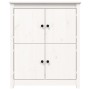 Sideboard aus massivem weißem Kiefernholz, 83 x 41,5 x 100 cm von vidaXL, Sideboards - Ref: Foro24-821508, Preis: 143,64 €, R...