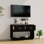 Mueble de TV madera maciza de pino negro 90x40x60 cm de vidaXL, Muebles TV - Ref: Foro24-821526, Precio: 96,62 €, Descuento: %