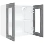 Sonoma-Hängeschrank aus grauem Holz und Glas, 60 x 31 x 60 cm von vidaXL, Küchenschränke - Ref: Foro24-815121, Preis: 51,26 €...