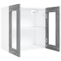 Sonoma-Hängeschrank aus grauem Holz und Glas, 60 x 31 x 60 cm von vidaXL, Küchenschränke - Ref: Foro24-815121, Preis: 52,70 €...