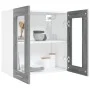Sonoma-Hängeschrank aus grauem Holz und Glas, 60 x 31 x 60 cm von vidaXL, Küchenschränke - Ref: Foro24-815121, Preis: 51,26 €...