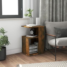 Beistelltisch aus geräuchertem Eichensperrholz, 36 x 30 x 56 cm von vidaXL, Seitentische - Ref: Foro24-815189, Preis: 27,91 €...