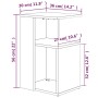 Beistelltisch aus geräuchertem Eichensperrholz, 36 x 30 x 56 cm von vidaXL, Seitentische - Ref: Foro24-815189, Preis: 27,91 €...