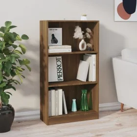 Bücherregal aus braunem Eichensperrholz 60x24x109cm von vidaXL, Bücherregale und Regale - Ref: Foro24-815089, Preis: 53,22 €,...
