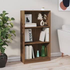 Bücherregal aus braunem Eichensperrholz 60x24x109cm von vidaXL, Bücherregale und Regale - Ref: Foro24-815089, Preis: 53,99 €,...